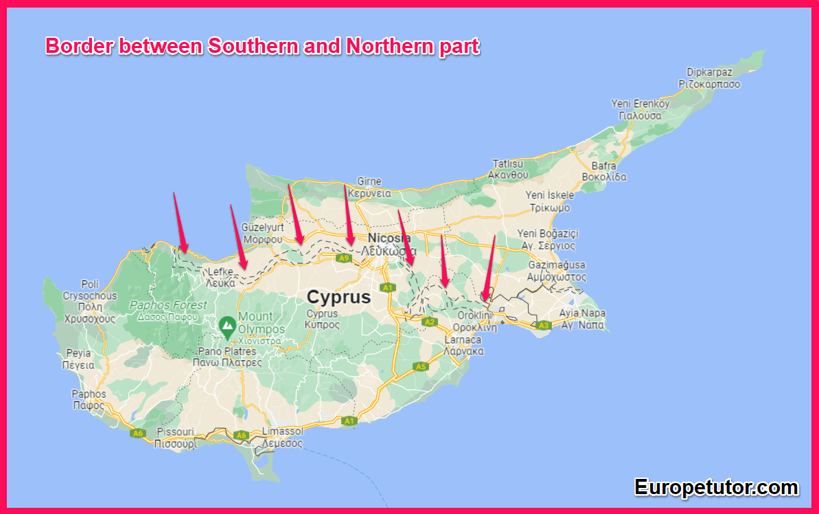 Border between Southern and Northern Part