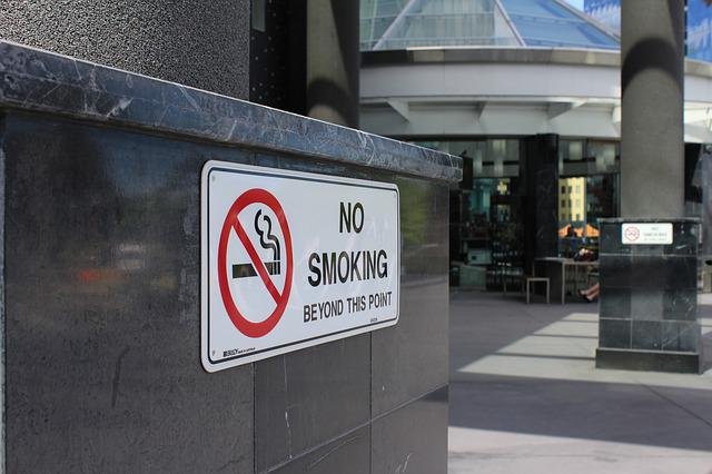 Don't drink or smoke in public places