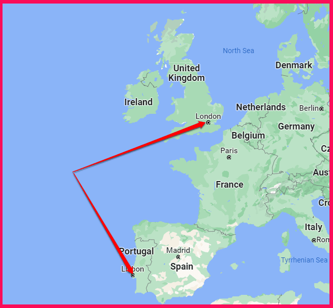 Fly from the UK to Lisbon Portugal
